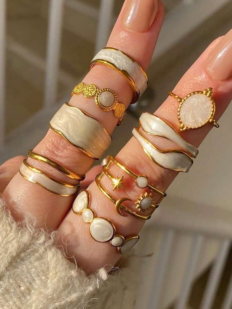 3pcs Statement Rings