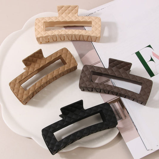 4pcs Textured Rectangular Clips