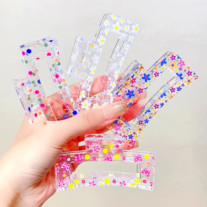 Dreamy Transparent Rectangular Claw