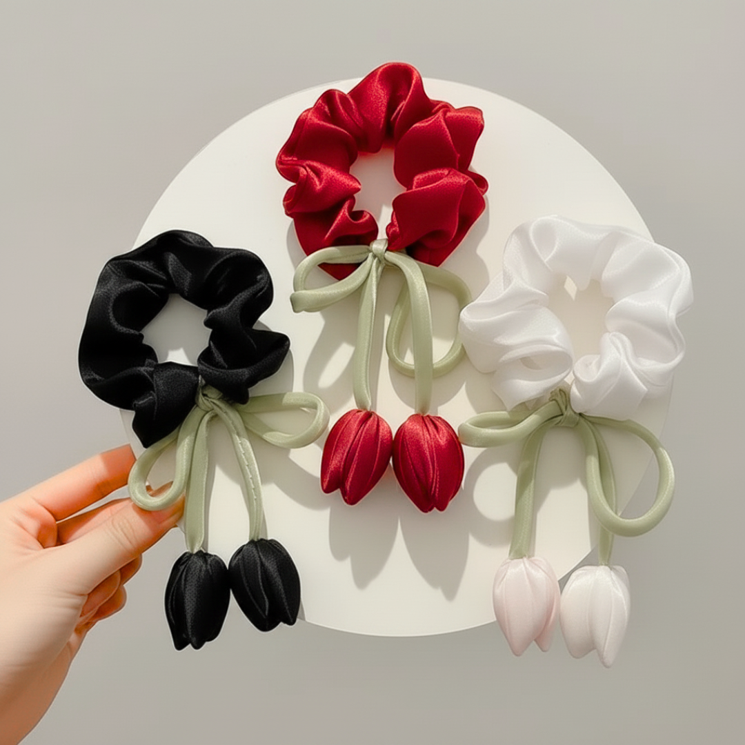 Delicate Tulip Scrunchie